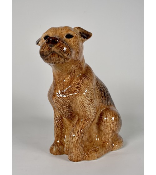 Vase à fleurs - Border Terrier Quail Ceramics design fleur décoratif original kitatori suisse