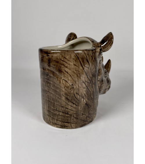 Rinoceronte - Portapenne e Vasi per piante Quail Ceramics da scrivania eleganti design originali bambina particolari