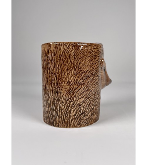 Hedgehog - Animal Pencil pot & Flower pot Quail Ceramics pretty pen pot holder cutlery toothbrush makeup brush