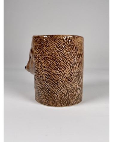 Hedgehog - Animal Pencil pot & Flower pot Quail Ceramics pretty pen pot holder cutlery toothbrush makeup brush