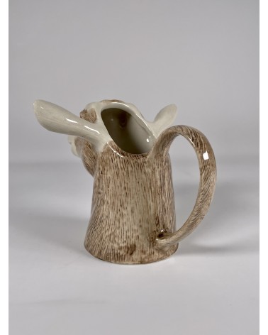 Small milk jug - Toggenburg Goat Quail Ceramics small pitcher coffee mini milk jugs