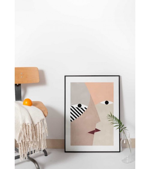 Baiser - Poster Depeapa mural affiche posters muraux design deco salon cuisine chambre enfant