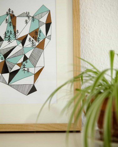 Montagna geometrica - Poster da parete Depeapa decorativi per pareti