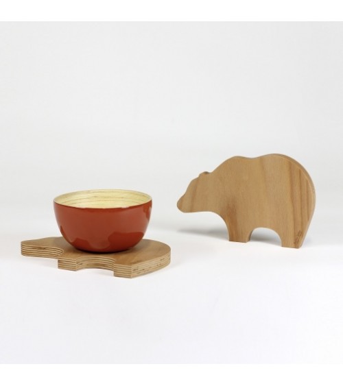 Untersetzer aus Holz - Cannelle Reine Mère Untersetzer design Schweiz Original