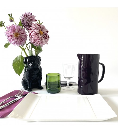 Brocca acqua - Melanzana Quail's Egg caraffa brocca acqua vetro design ceramica