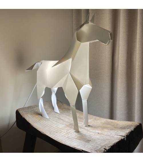 Cheval - Lampe de Table Design Plizoo a poser de chevet salon entrée chambre cuisine salle manger enfant originale