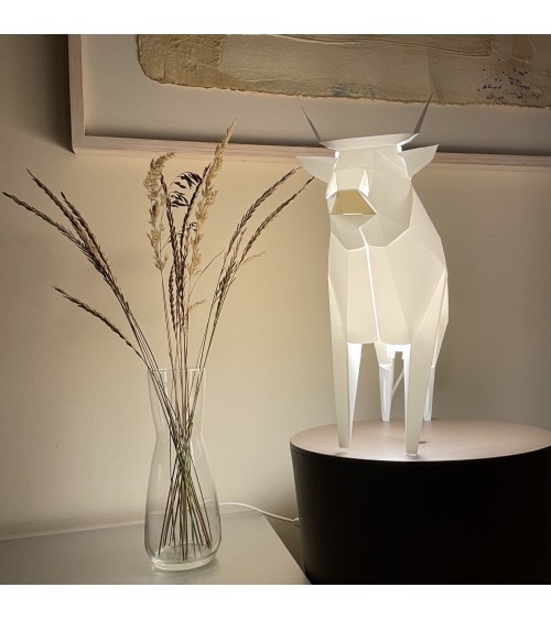 Lampada Mucca - Lampada da tavolo design animali Plizoo Lampade led design moderne salotto