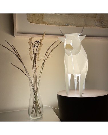 Lampada Mucca - Lampada da tavolo design animali Plizoo Lampade led design moderne salotto