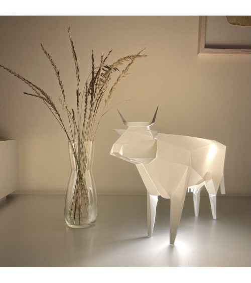Lampada Mucca - Lampada da tavolo design animali Plizoo Lampade led design moderne salotto