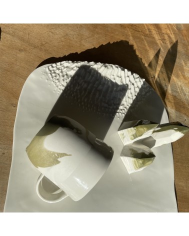 Duel silencieux - Plateau en porcelaine Maison Dejardin saladié service bois table apéritif apéro télé de fruit decoratif