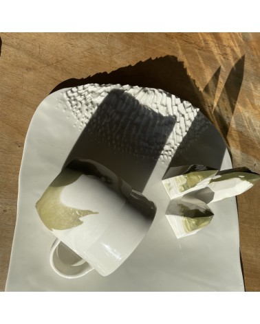 Großer Porzellan Becher - Vapor Grün Maison Dejardin kaffeetassen teetasse grosse lustige schöne kaufen