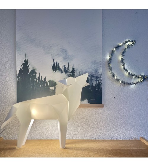 Lampada cane lupo - Lampada da tavolo design animali Plizoo Lampade led design moderne salotto