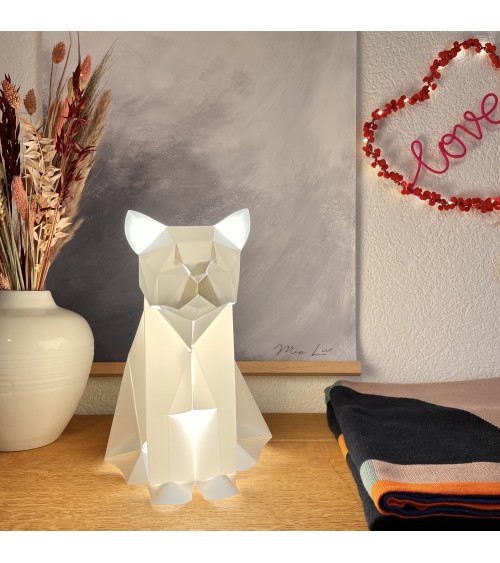 Lampe chat - Luminaire animal à poser, lampe de chevet design Plizoo a poser de nuit led moderne originale design suisse