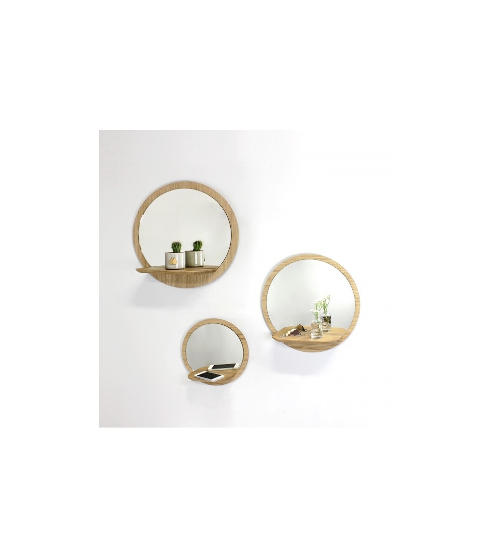 Sunrise - Specchio da parete rotondo Reine Mère candelieri design eleganti particolari originali