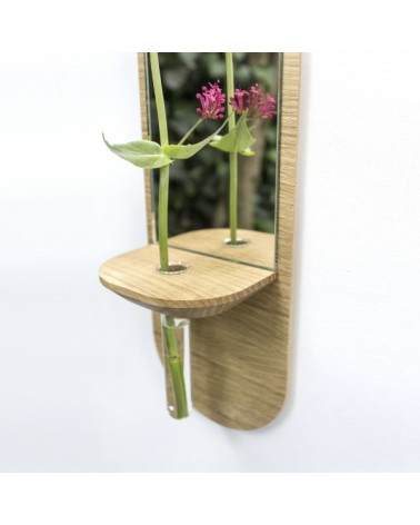 Equinoxe - Wall mirror with soliflore Reine Mère decorative mirrors online designer bathroom