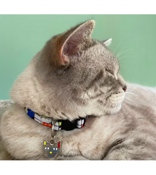 Collier pour Chat - Meowdrian Niaski idée cadeau original suisse