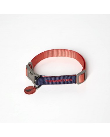 Dog Collar - Sonia - Vermilion and Navy The Painter's Wife original gift idea switzerland