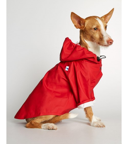 Dog Raincoat - Sarah - Red The Painter's Wife original gift idea switzerland