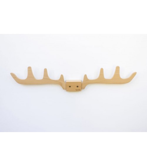 Merlin - Wall Coat rack in wood Reine Mère