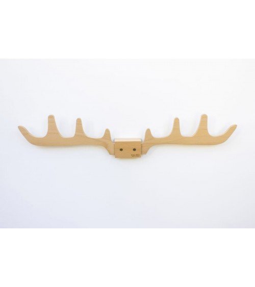 Merlin - Wall Coat rack in wood Reine Mère