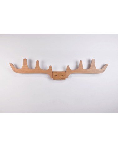 Merlin - Porte manteaux mural original en bois Reine Mère Kitatori suisse