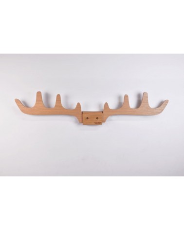 Merlin - Wall Coat rack in wood Reine Mère