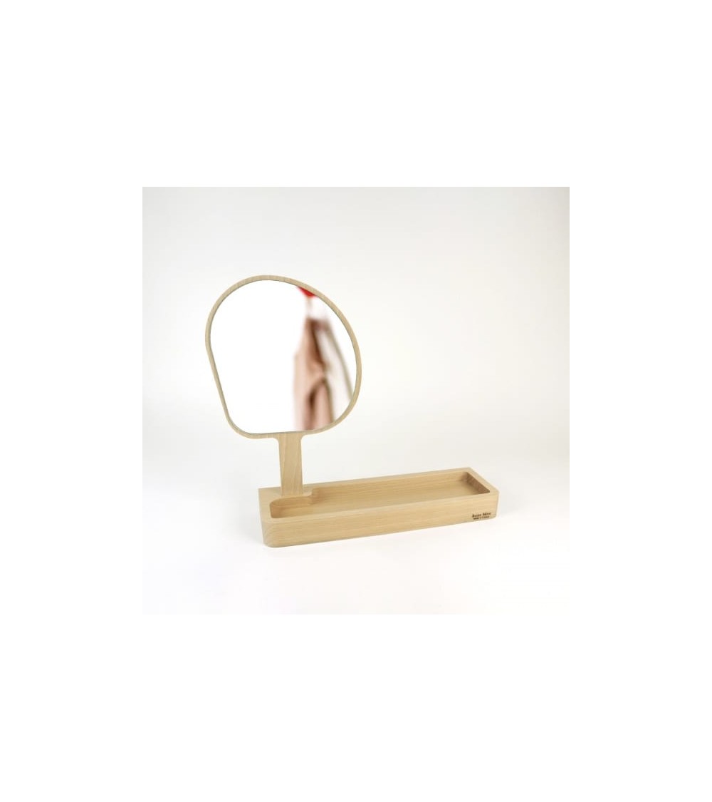 Kagami - Specchio per trucco e vassoio tascabile Reine Mère candelieri design eleganti particolari originali