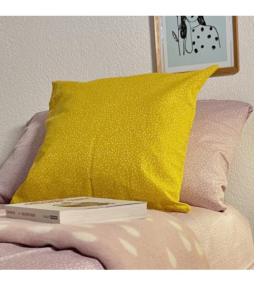 Cushion Cover - RAINY DAYS Honey - 50 x 50 cm Brita Sweden Cushion design switzerland original