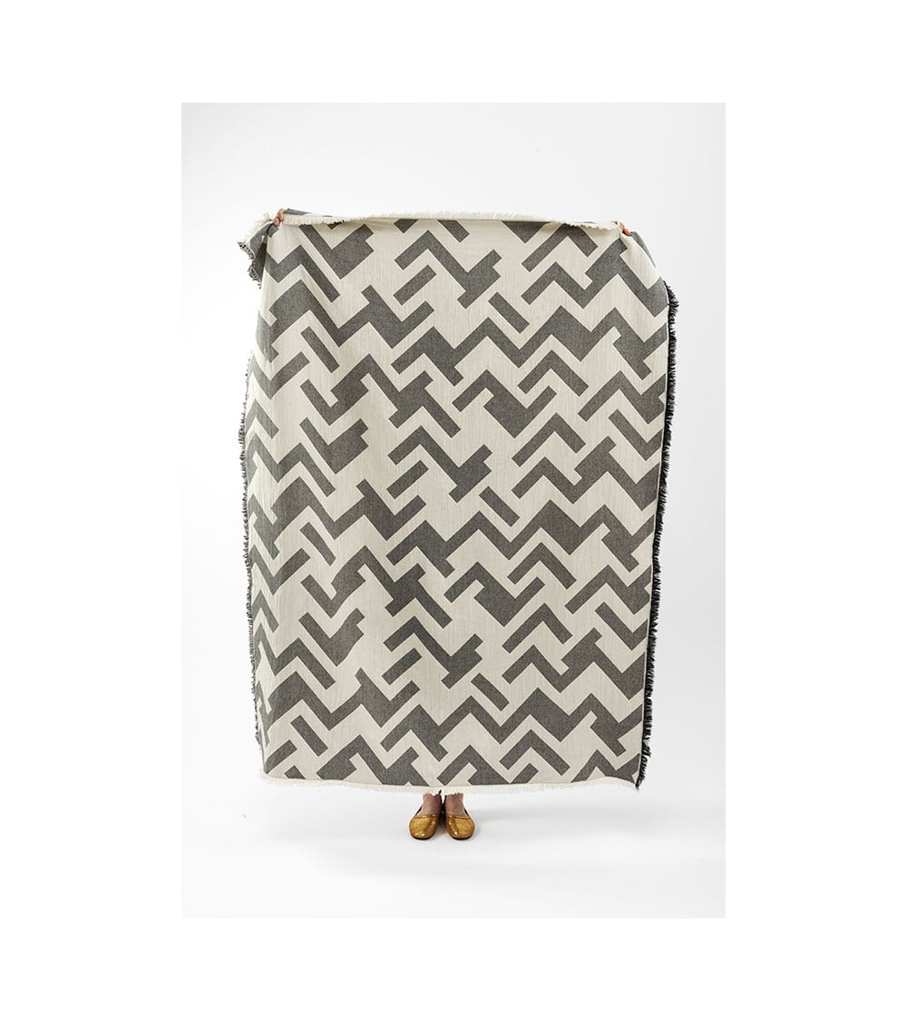 Cotton Blanket - FLORENS Beluga Brita Sweden best cozy soft throws and blankets for sofa