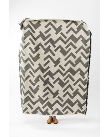 Plaid en coton - FLORENS Beluga Brita Sweden plaide pour canapé plaid cocooning couverture douce suisse