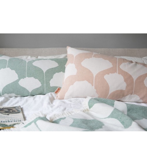 Cotton Blanket - GINKO Emerald Brita Sweden best cozy soft throws and blankets for sofa