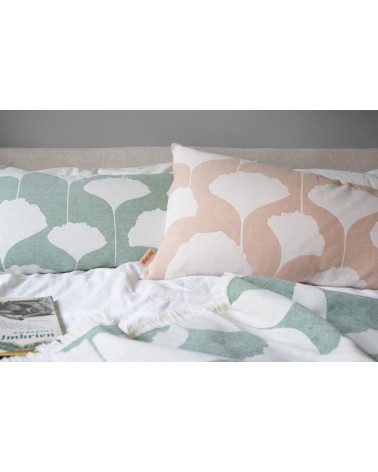 Cotton Blanket - GINKO Emerald Brita Sweden best cozy soft throws and blankets for sofa