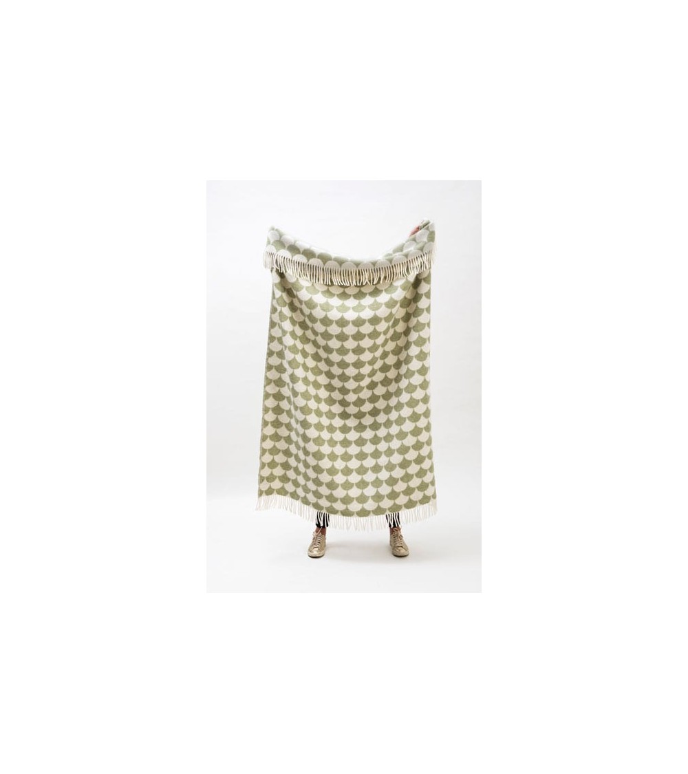 Coperta di lana - GERDA Powdergreen Brita Sweden di qualità per divano coperte plaid