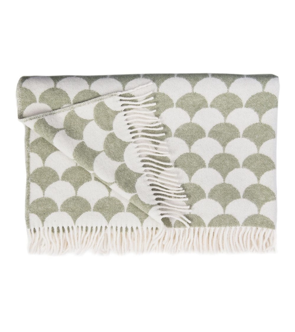 Coperta di lana - GERDA Powdergreen Brita Sweden plaid per divano in lana coperta morbida letto matrimoniale plaides 100 lana