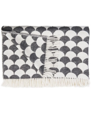 Couverture en laine - GERDA Granite Brita Sweden un plaid cocooning couverture chaude douce plaide lit