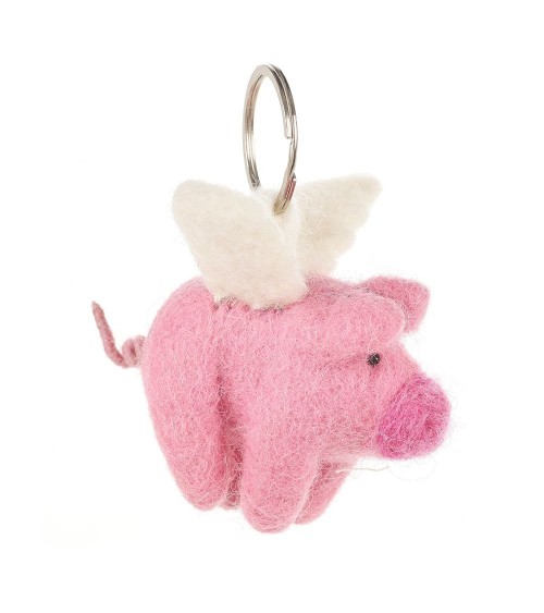Cochon volant - Porte clés original Felt so good idée cadeau original suisse