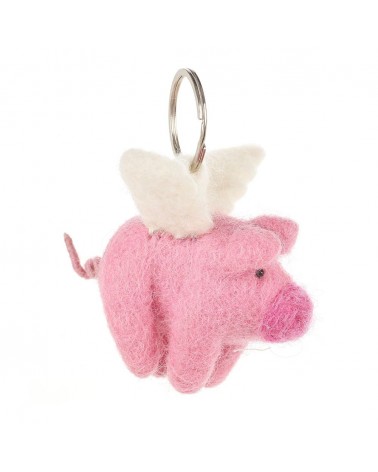 Fliegendes Schwein - Filz Schlüsselanhänger Felt so good geschenkidee schweiz kaufen