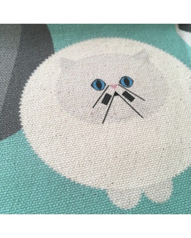Caratteri di gatto - Blu - Asciugamano de cucina Ellie Good illustration asciugamano da cucina asciugamani doccia tessili