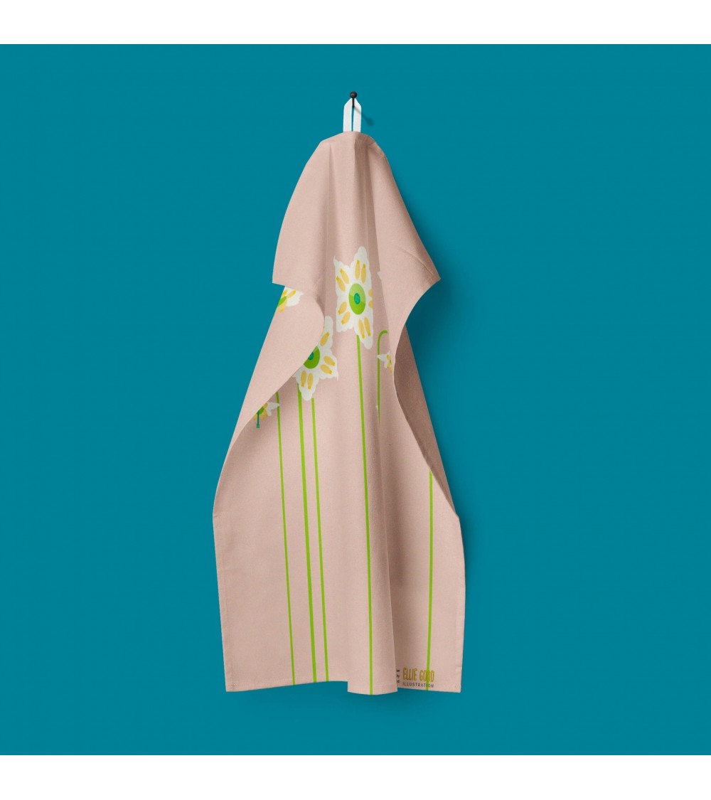 Fleurs - Serviette, torchon de cuisine Ellie Good illustration torchon vaisselle qualité serviette haut de gamme beaux essuie...