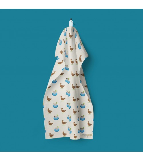 Asciugamano de cucina - Mr & Mrs Mallard Ellie Good illustration asciugamano da cucina asciugamani doccia tessili
