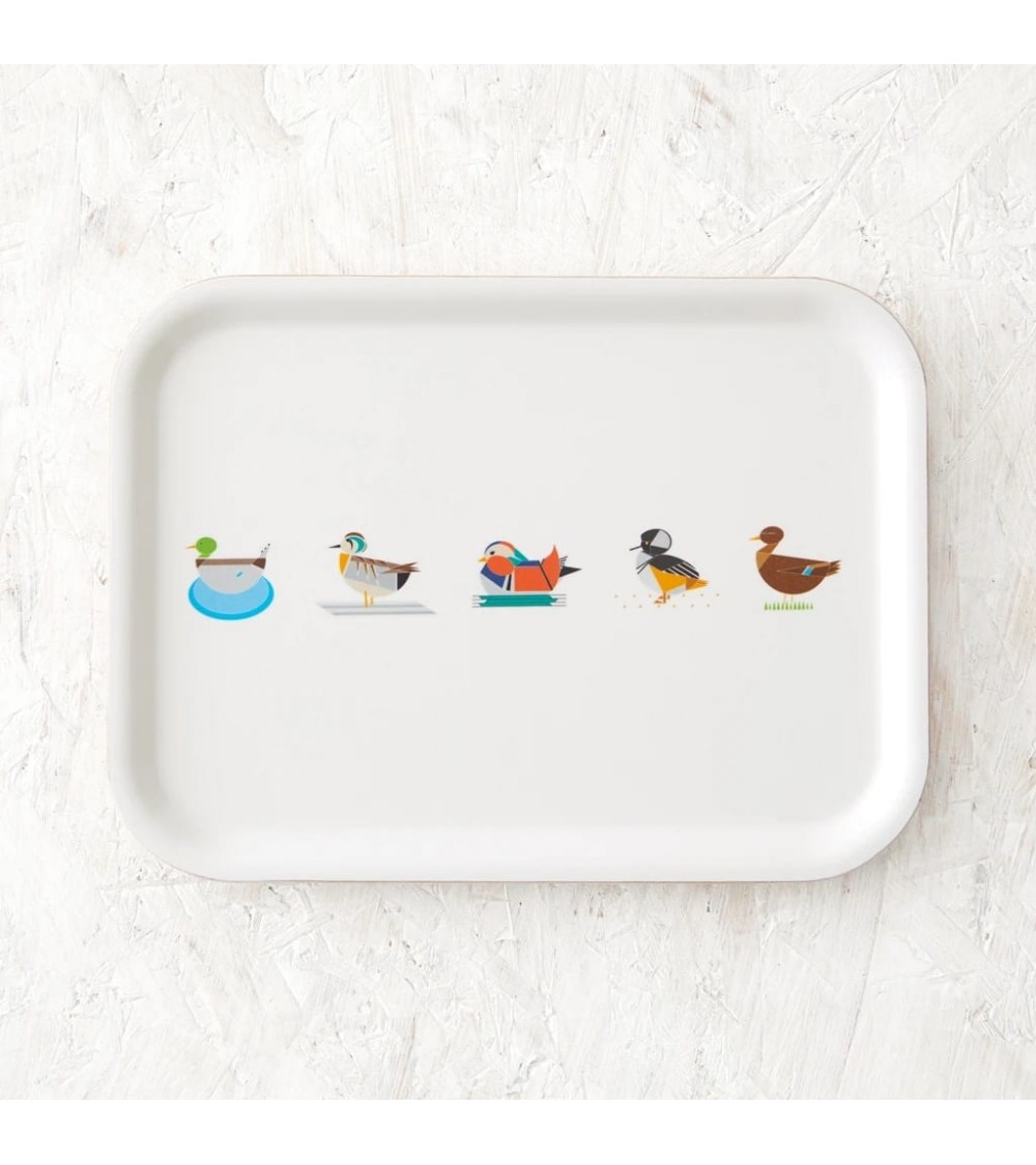 Canards - Plateau de service rectangulaire en bois Ellie Good illustration saladié service bois table apéritif apéro télé de ...