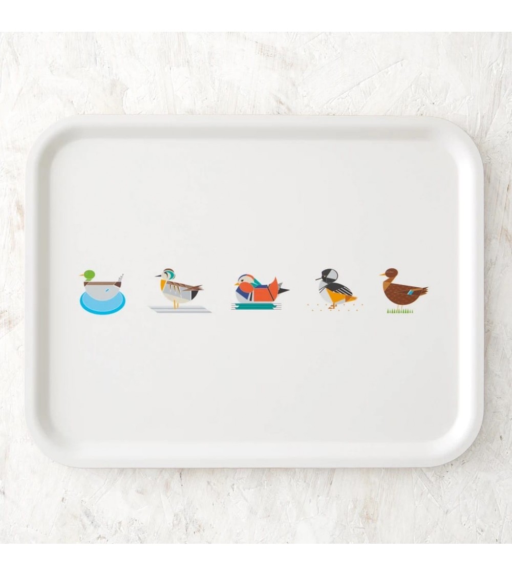Canards - Plateau de service rectangulaire en bois Ellie Good illustration saladié service bois table apéritif apéro télé de ...