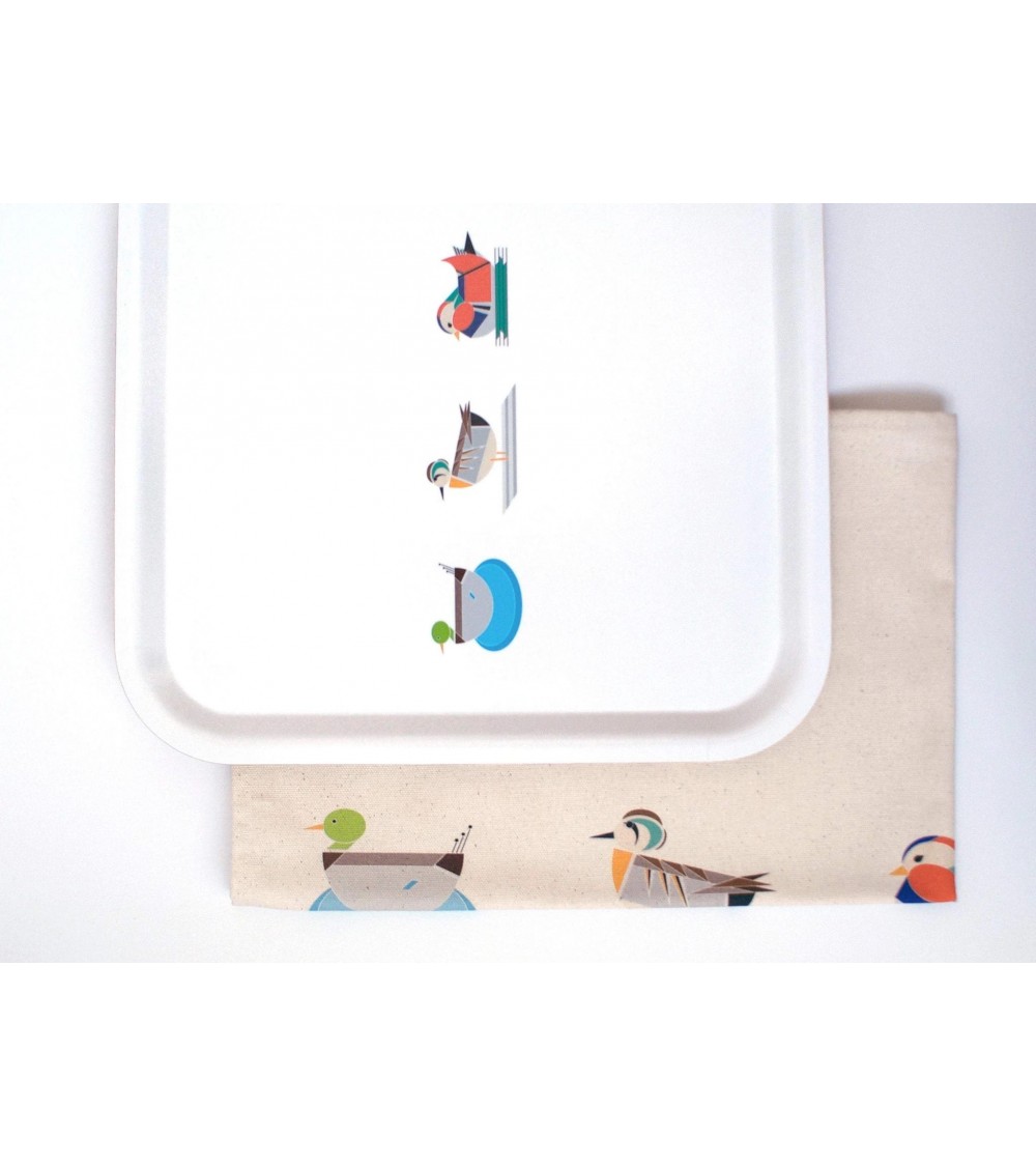 Canards - Plateau de service rectangulaire en bois Ellie Good illustration saladié service bois table apéritif apéro télé de ...