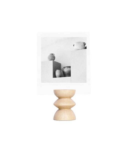 Kleiner Totempfahl 3 - Fotohalter aus Holz 5mm Paper Dekorationsartikel design Schweiz Original