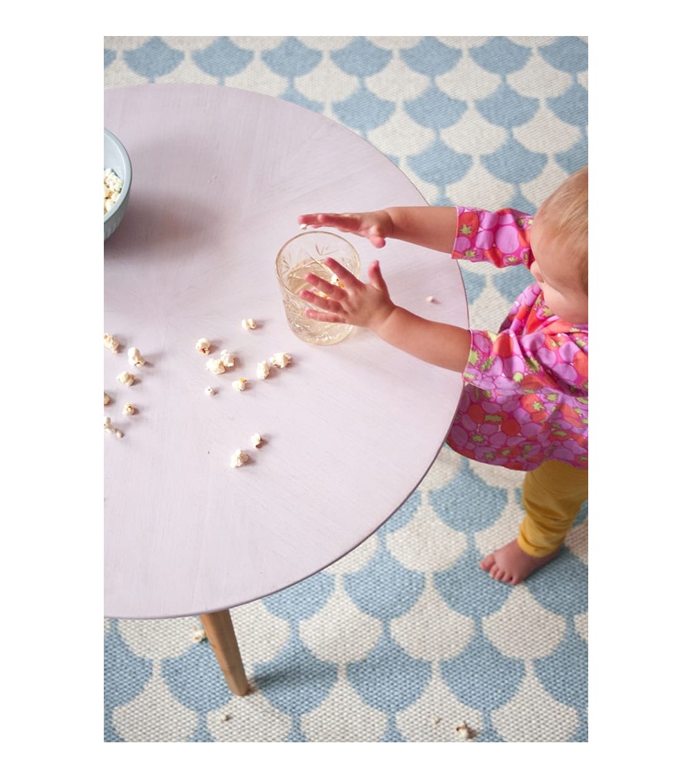 Vinyl Rug - GERDA Blue Brita Sweden cool vinyl rugs runner for kitchen washable outdoor rugs