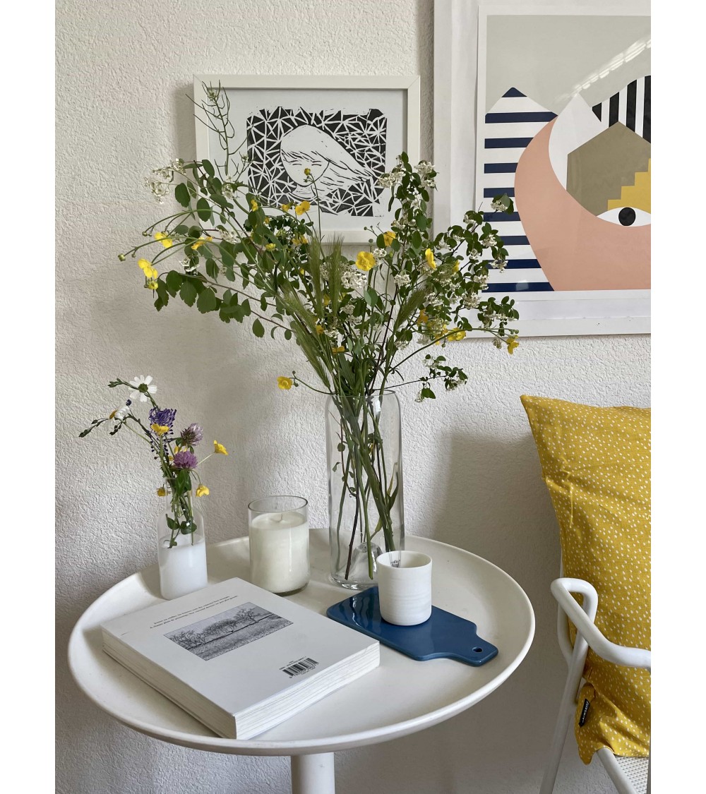 Piccolo Tagliere - Blu medio Quail's Egg tagliere legno particolari design