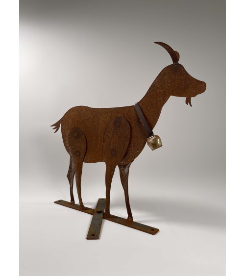 Goat - Rusty metal garden sculpture Emil Neff outdoor garden decor terrace balcony