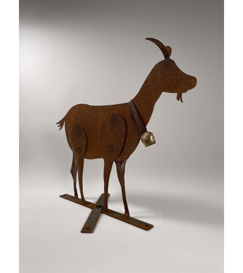 Goat - Rusty metal garden sculpture Emil Neff outdoor garden decor terrace balcony