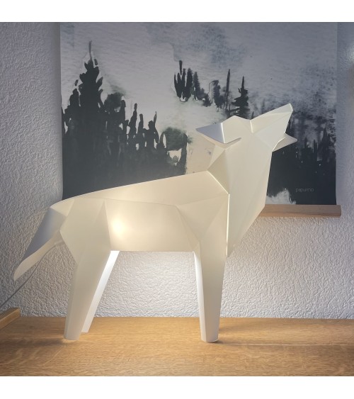 Wolf Hund - Design Tischleuchte Plizoo tischleuchte Tischlampen Nachttischlampe Wohnzimmer Schlafzimmer Kuchen original Kinde...