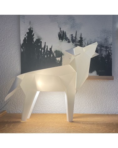 Lampada cane lupo - Lampada da tavolo design animali Plizoo Lampade led design moderne salotto